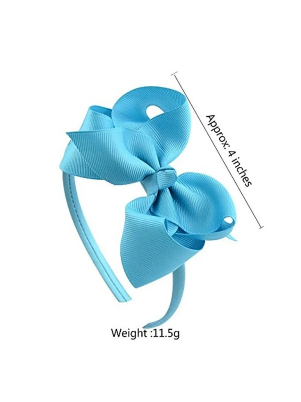 Girls Bow Headbands 16 Pack Grosgrain Ribbon Hair Bands 4 Inch Hair Accessories